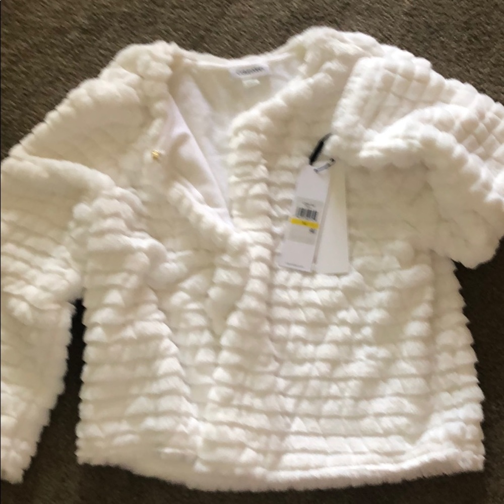 Faux Fur Jacket-winter white